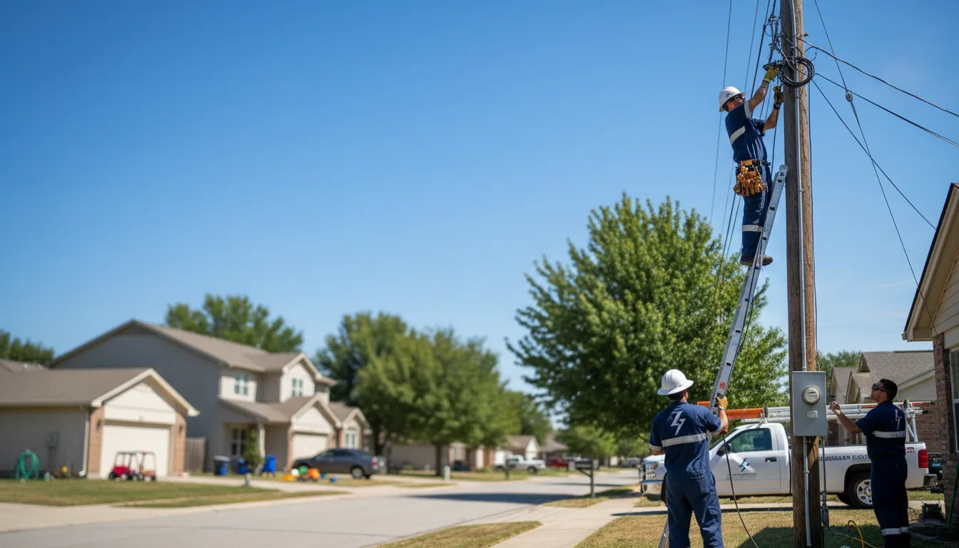 Residential electrician providing installation services in Plover, WI